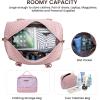 imageLOVEVOOK Travel Duffle BagWeekender Bags for Women with Shoe CompartmentCarry on Overnight Bag with Toiletry BagGym Duffel Bag with Wet Pocket Hospital Bags for Labor and DeliveryPink
