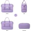imageLOVEVOOK Travel Duffle BagWeekender Bags for Women with Shoe CompartmentCarry on Overnight Bag with Toiletry BagGym Duffel Bag with Wet Pocket Hospital Bags for Labor and DeliveryPurpleL
