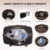 imageLOVEVOOK Travel Duffle BagWeekender Bags for Women with Shoe CompartmentCarry on Overnight Bag with Toiletry BagGym Duffel Bag with Wet Pocket Hospital Bags for Labor and DeliveryBlackBrown