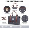 imageLOVEVOOK Travel Duffle BagWeekender Bags for Women with Shoe CompartmentCarry on Overnight Bag with Toiletry BagGym Duffel Bag with Wet Pocket Hospital Bags for Labor and DeliveryGreyBrown