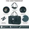 imageLOVEVOOK Travel Duffle BagWeekender Bags for Women with Shoe CompartmentCarry on Overnight Bag with Toiletry BagGym Duffel Bag with Wet Pocket Hospital Bags for Labor and DeliveryDark GreenL