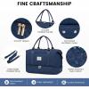 imageLOVEVOOK Travel Duffle BagWeekender Bags for Women with Shoe CompartmentCarry on Overnight Bag with Toiletry BagGym Duffel Bag with Wet Pocket Hospital Bags for Labor and DeliveryBlueL