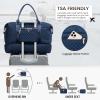 imageLOVEVOOK Travel Duffle BagWeekender Bags for Women with Shoe CompartmentCarry on Overnight Bag with Toiletry BagGym Duffel Bag with Wet Pocket Hospital Bags for Labor and DeliveryBluea