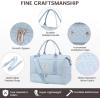 imageLOVEVOOK Travel Duffle BagWeekender Bags for Women with Shoe CompartmentCarry on Overnight Bag with Toiletry BagGym Duffel Bag with Wet Pocket Hospital Bags for Labor and DeliveryLight Blue