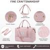 imageLOVEVOOK Travel Duffle BagWeekender Bags for Women with Shoe CompartmentCarry on Overnight Bag with Toiletry BagGym Duffel Bag with Wet Pocket Hospital Bags for Labor and DeliveryPinkb