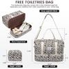 imageLOVEVOOK Travel Duffle BagWeekender Bags for Women with Shoe CompartmentCarry on Overnight Bag with Toiletry BagGym Duffel Bag with Wet Pocket Hospital Bags for Labor and DeliveryLeopard print