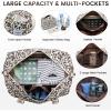 imageLOVEVOOK Travel Duffle BagWeekender Bags for Women with Shoe CompartmentCarry on Overnight Bag with Toiletry BagGym Duffel Bag with Wet Pocket Hospital Bags for Labor and DeliveryLeopard print