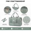 imageLOVEVOOK Travel Duffle BagWeekender Bags for Women with Shoe CompartmentCarry on Overnight Bag with Toiletry BagGym Duffel Bag with Wet Pocket Hospital Bags for Labor and DeliveryDark Gray GreenL