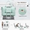 imageLOVEVOOK Travel Duffle BagWeekender Bags for Women with Shoe CompartmentCarry on Overnight Bag with Toiletry BagGym Duffel Bag with Wet Pocket Hospital Bags for Labor and DeliveryCLight Green