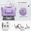 imageLOVEVOOK Travel Duffle BagWeekender Bags for Women with Shoe CompartmentCarry on Overnight Bag with Toiletry BagGym Duffel Bag with Wet Pocket Hospital Bags for Labor and DeliveryPurplea