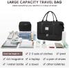 imageLOVEVOOK Travel Duffle BagWeekender Bags for Women with Shoe CompartmentCarry on Overnight Bag with Toiletry BagGym Duffel Bag with Wet Pocket Hospital Bags for Labor and DeliveryBlack