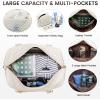 imageLOVEVOOK Travel Duffle BagWeekender Bags for Women with Shoe CompartmentCarry on Overnight Bag with Toiletry BagGym Duffel Bag with Wet Pocket Hospital Bags for Labor and DeliveryBeige