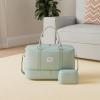 imageLOVEVOOK Travel Duffle BagWeekender Bags for Women with Shoe CompartmentCarry on Overnight Bag with Toiletry BagGym Duffel Bag with Wet Pocket Hospital Bags for Labor and DeliveryCLight Green