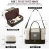 imageLOVEVOOK Travel Duffle BagWeekender Bags for Women with Shoe CompartmentCarry on Overnight Bag with Toiletry BagGym Duffel Bag with Wet Pocket Hospital Bags for Labor and DeliveryWhiteolive greena