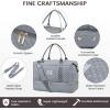 imageLOVEVOOK Travel Duffle BagWeekender Bags for Women with Shoe CompartmentCarry on Overnight Bag with Toiletry BagGym Duffel Bag with Wet Pocket Hospital Bags for Labor and DeliveryGreyc