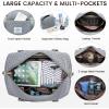 imageLOVEVOOK Travel Duffle BagWeekender Bags for Women with Shoe CompartmentCarry on Overnight Bag with Toiletry BagGym Duffel Bag with Wet Pocket Hospital Bags for Labor and DeliveryGreyc