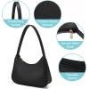 imageLoiral Small Purse for Women Retro Classic Tote HandBag Shoulder Bags Clutch Purse1 Black Pro Leather