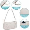imageLoiral Small Purse for Women Retro Classic Tote HandBag Shoulder Bags Clutch Purse1 White