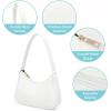 imageLoiral Small Purse for Women Retro Classic Tote HandBag Shoulder Bags Clutch Purse1 White Pro Leather