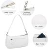 imageLoiral Small Purse for Women Retro Classic Tote HandBag Shoulder Bags Clutch Purse1 Whitemooth