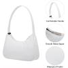 imageLoiral Small Purse for Women Retro Classic Tote HandBag Shoulder Bags Clutch Purse2white Nylon