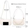 imageLoiral Small Purse for Women Retro Classic Tote HandBag Shoulder Bags Clutch Purse3 Whitepearl Chain