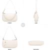imageLoiral Small Purse for Women Retro Classic Tote HandBag Shoulder Bags Clutch Purse3 Whitepearl Chain