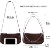 imageLoiral Small Purse for Women Retro Classic Tote HandBag Shoulder Bags Clutch PurseCoffee