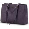 imageLOVEVOOK Laptop Tote Bag for Women 156 Inch Waterproof Leather Computer Bags Business Office Work Briefcase BlackVintage Purple