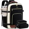 imageLOVEVOOK Travel Backpack For Women 40L Carry On Backpack Flight Approved TSA Personal Item Travel Bag Fits 17 Inch Laptop Business Weekender Overnight Waterproof Daypack With 2 Cubes GreyPinkBlackbeigebrown