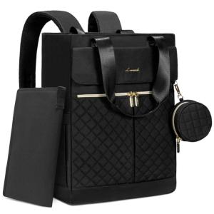 imageLOVEVOOK Diaper Bag BackpackDiaper Bag Tote with Insulated PocketsBaby Bag for Girl Boy with Changing PadLarge Baby Diaper Bag with Pacifier CaseAntiTheft Travel Backpack for WomenBlack