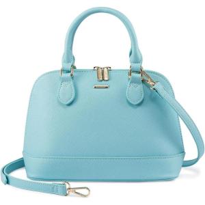 imageLOVEVOOK Purse for Women Small Crossbody Bags Classic Double Zip Top Handle Dome Satchel BagBluegreen