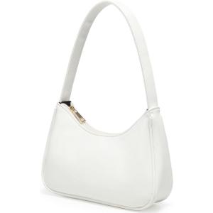 imageLoiral Small Purse for Women Retro Classic Tote HandBag Shoulder Bags Clutch Purse1 White Pro Leather