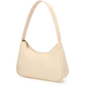 imageLoiral Small Purse for Women Retro Classic Tote HandBag Shoulder Bags Clutch PurseAlmond