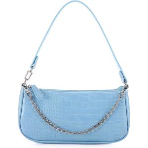 imageLoiral Small Purse for Women Retro Classic Tote HandBag Shoulder Bags Clutch PurseBlue