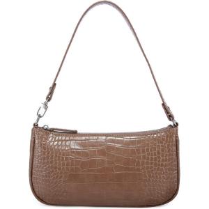 imageLoiral Small Purse for Women Retro Classic Tote HandBag Shoulder Bags Clutch PurseLight Coffee