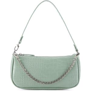 imageLoiral Small Purse for Women Retro Classic Tote HandBag Shoulder Bags Clutch PurseLight Green