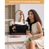 imageLOVEVOOK Laptop Bag for Women Leather Vintage Work Tote Bag Computer Office Teacher Bag with Large Cup HolderEarth Brown