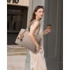 imageLOVEVOOK Laptop Bag for Women Leather Vintage Work Tote Bag Computer Office Teacher Bag with Large Cup HolderMilk Gray
