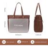 imageLOVEVOOK Laptop Tote Bag for Women With Large Cup Holder Leather Work Tote Bag for Women156 Inch Professional Computer Briefcase Business Teacher Commuter Shoulder BagOffice Travel GiftEarthy Brown