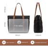 imageLOVEVOOK Laptop Tote Bag for Women With Large Cup Holder Leather Work Tote Bag for Women156 Inch Professional Computer Briefcase Business Teacher Commuter Shoulder BagOffice Travel GiftBlack With Brown