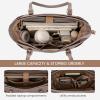 imageLOVEVOOK Laptop Tote Bag for Women With Large Cup Holder Leather Work Tote Bag for Women156 Inch Professional Computer Briefcase Business Teacher Commuter Shoulder BagOffice Travel GiftGreen