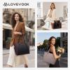 imageLOVEVOOK Laptop Tote Bag for Women With Large Cup Holder Leather Work Tote Bag for Women156 Inch Professional Computer Briefcase Business Teacher Commuter Shoulder BagOffice Travel GiftBlack