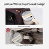 imageLOVEVOOK Laptop Tote Bag for Women With Large Cup Holder Leather Work Tote Bag for Women156 Inch Professional Computer Briefcase Business Teacher Commuter Shoulder BagOffice Travel GiftPurpleblack