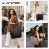 imageLOVEVOOK Laptop Tote Bag for Women With Large Cup Holder Leather Work Tote Bag for Women156 Inch Professional Computer Briefcase Business Teacher Commuter Shoulder BagOffice Travel GiftNude Color