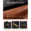 imageLOVEVOOK Laptop Tote Bag for Women With Large Cup Holder Leather Work Tote Bag for Women156 Inch Professional Computer Briefcase Business Teacher Commuter Shoulder BagOffice Travel GiftBlack With Brown
