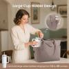 imageLOVEVOOK Laptop Tote Bag for Women With Large Cup Holder Leather Work Tote Bag for Women156 Inch Professional Computer Briefcase Business Teacher Commuter Shoulder BagOffice Travel GiftPurple