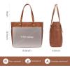 imageLOVEVOOK Laptop Tote Bag for Women With Large Cup Holder Leather Work Tote Bag for Women156 Inch Professional Computer Briefcase Business Teacher Commuter Shoulder BagOffice Travel GiftRetro Brown