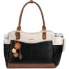 imageLOVEVOOK Laptop Bag for Women Leather Vintage Work Tote Bag Computer Office Teacher Bag with Large Cup HolderBlackbeigebrown
