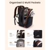imageLOVEVOOK Travel Backpack for Women 45L Expandable Large Carry On Backpack Personal Item Travel Bag Flight Approved Business Weekender Overnight Essentials Waterproof Back Pack Fit 17 Inch LaptopOlive Greenblack